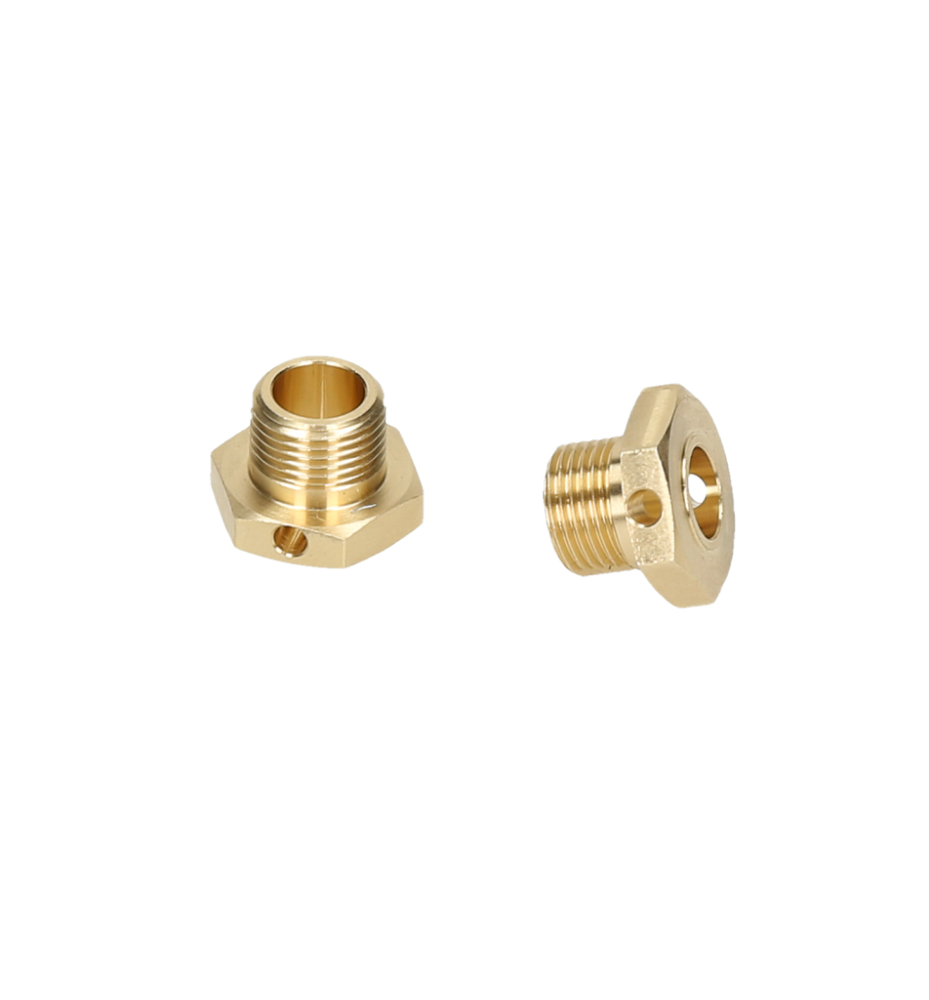 RC Brass Wheel Hex QUPA AM STORE RC Brass Wheel Hub Hex Adapters - 7.5mm 4PCS For 1/6 Axial SCX6 Crawler Upgrades Brass Wheel Hex Adapter For 1/6 Axial Scx6 Rc Crawler Car